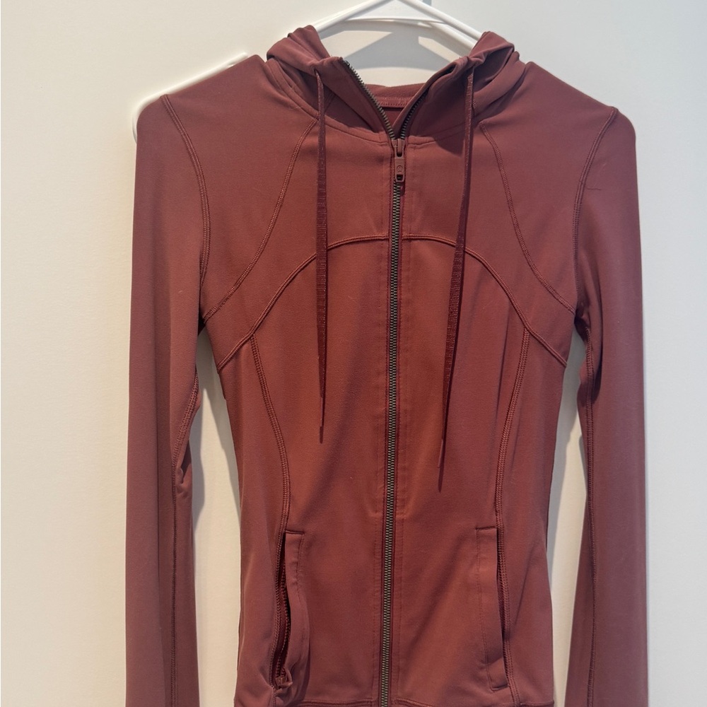 Lululemon Athletica Maroon Zip-Up Jacket